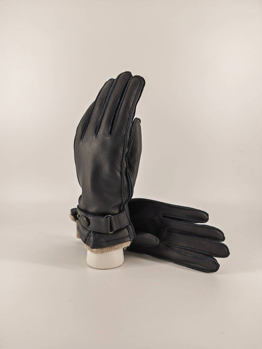 Raffaella . Deer Leather Strap . Cashmere