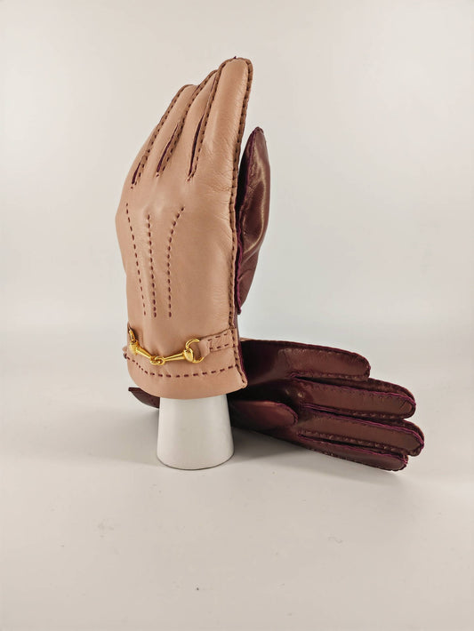 Giada . Bicolor with Buckle . Cashmere