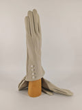 Marica . Lunghi 4 Pollici con bottoncini. Cashmere