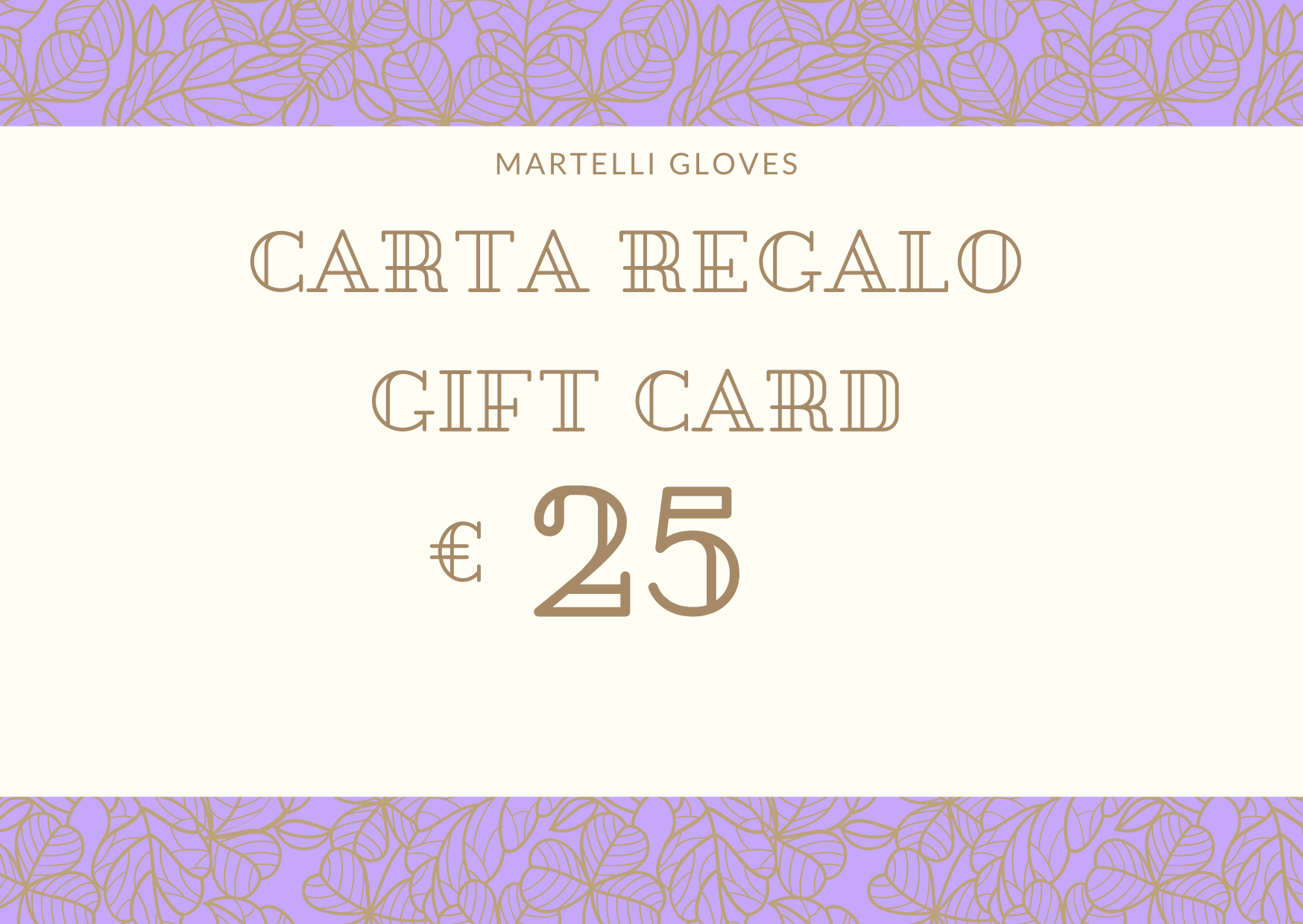 Carta Regalo Digitale Martelli Gloves