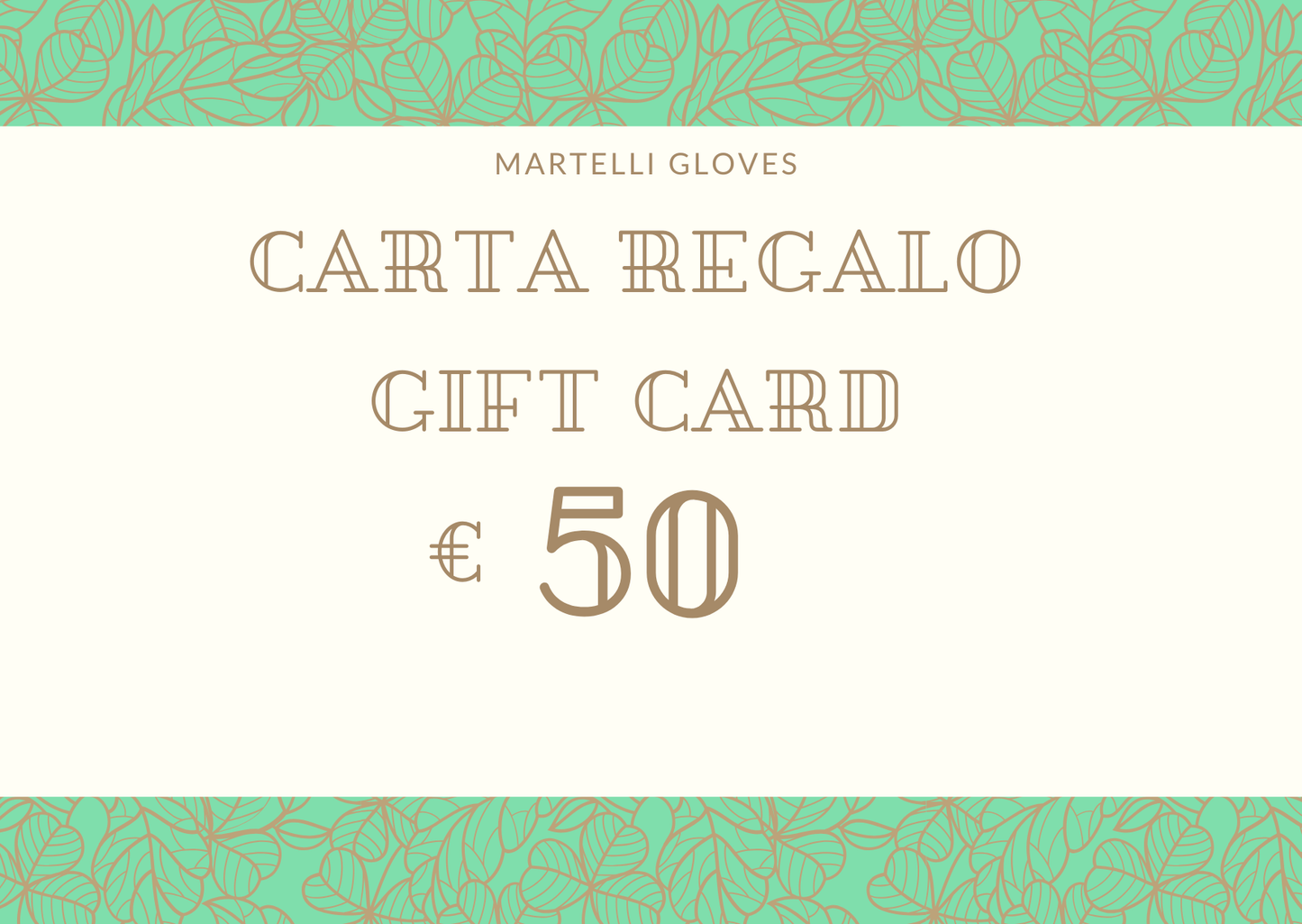 Martelli Gloves Digital Gift Card