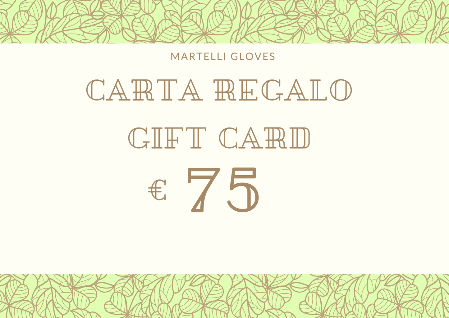 Martelli Gloves Digital Gift Card