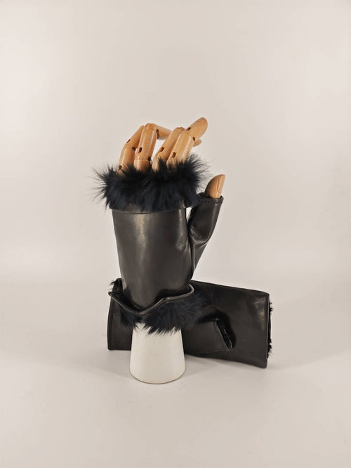 Bianca . Pelliccia Mezze Dita